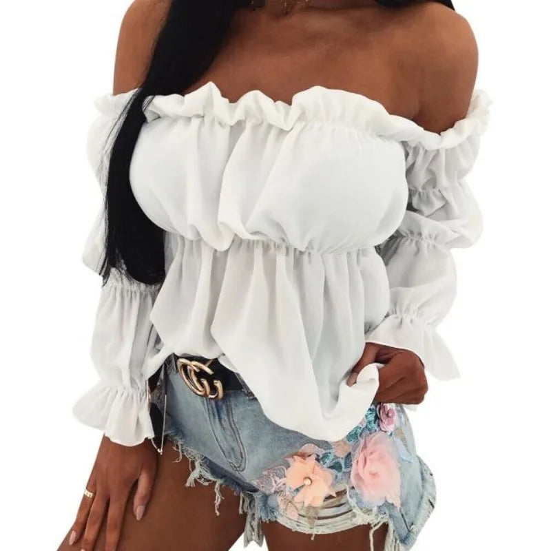 Women's No Sleeve Pleated Dress Shirt