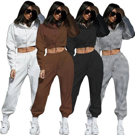 Women's Sports Sweatsuit 2 Piece Set